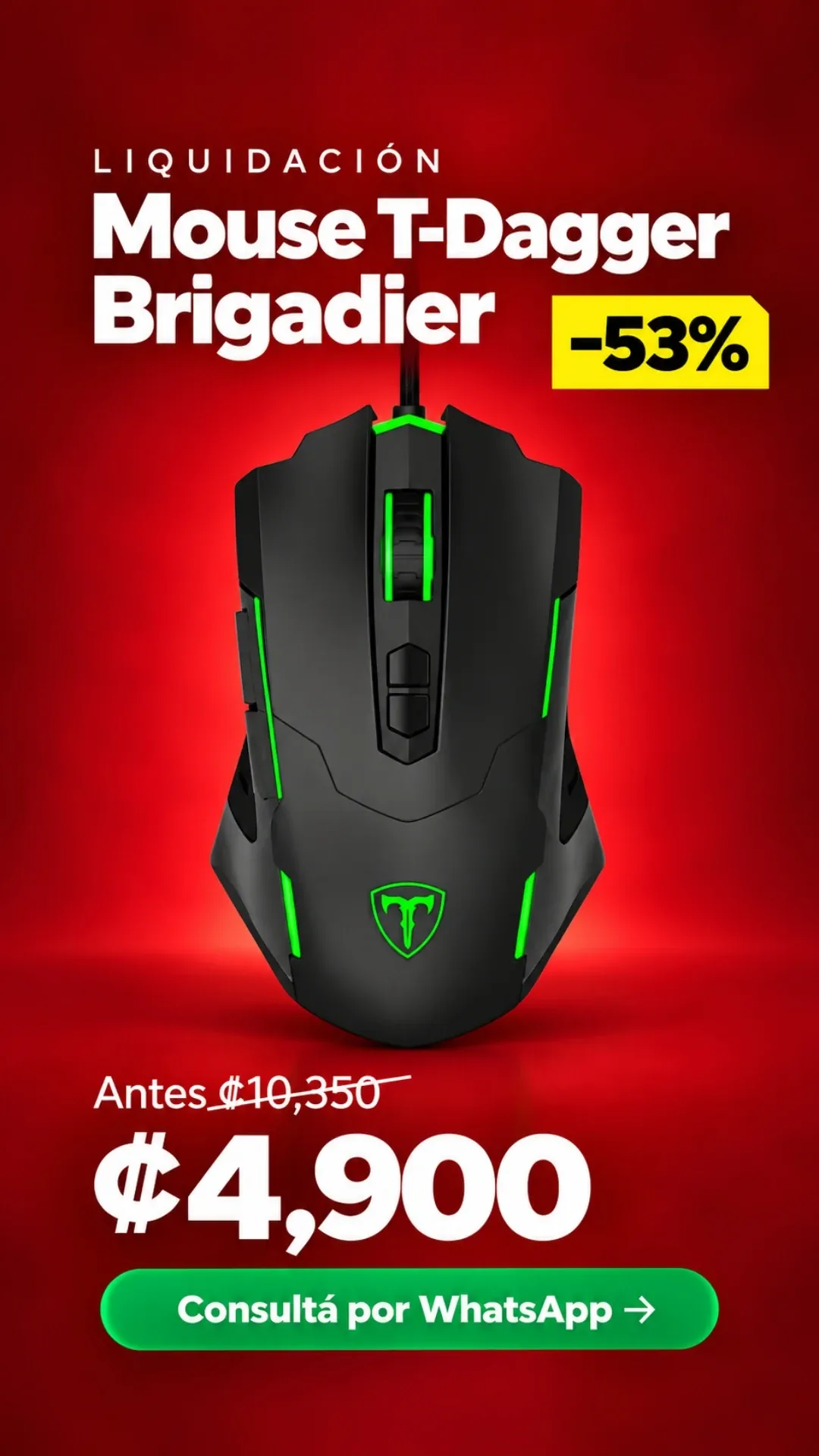 Mouse T-Dagger Brigadier ₡4,900