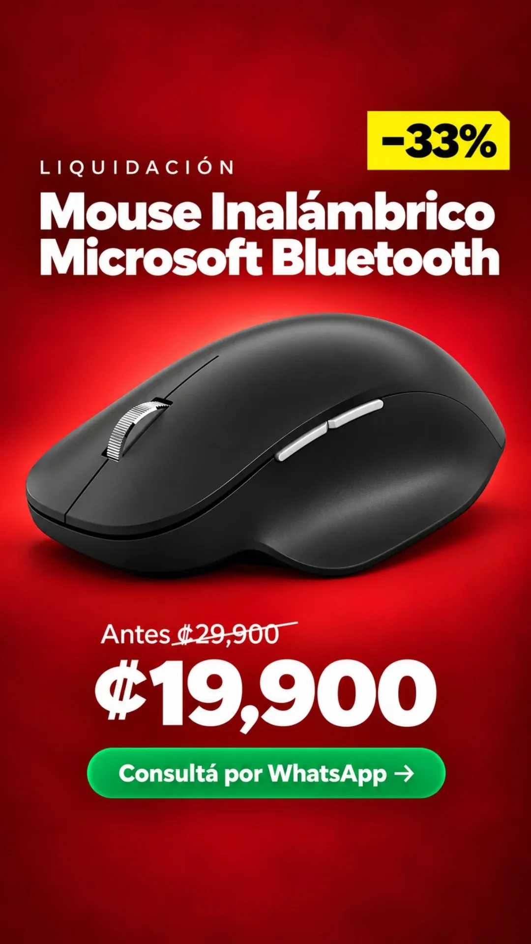Mouse Inalámbrico Microsoft Bluetooth ₡19,900