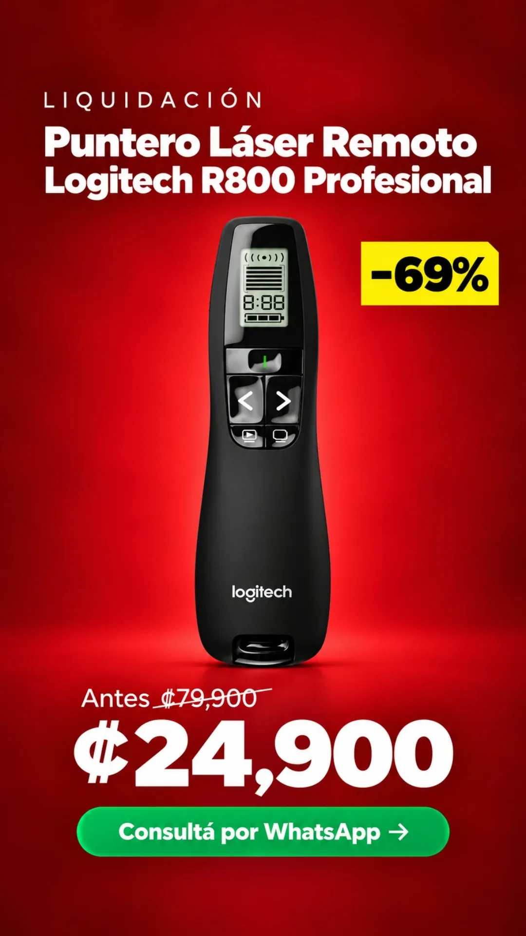 Puntero Láser Logitech R800 Profesional ₡24,900
