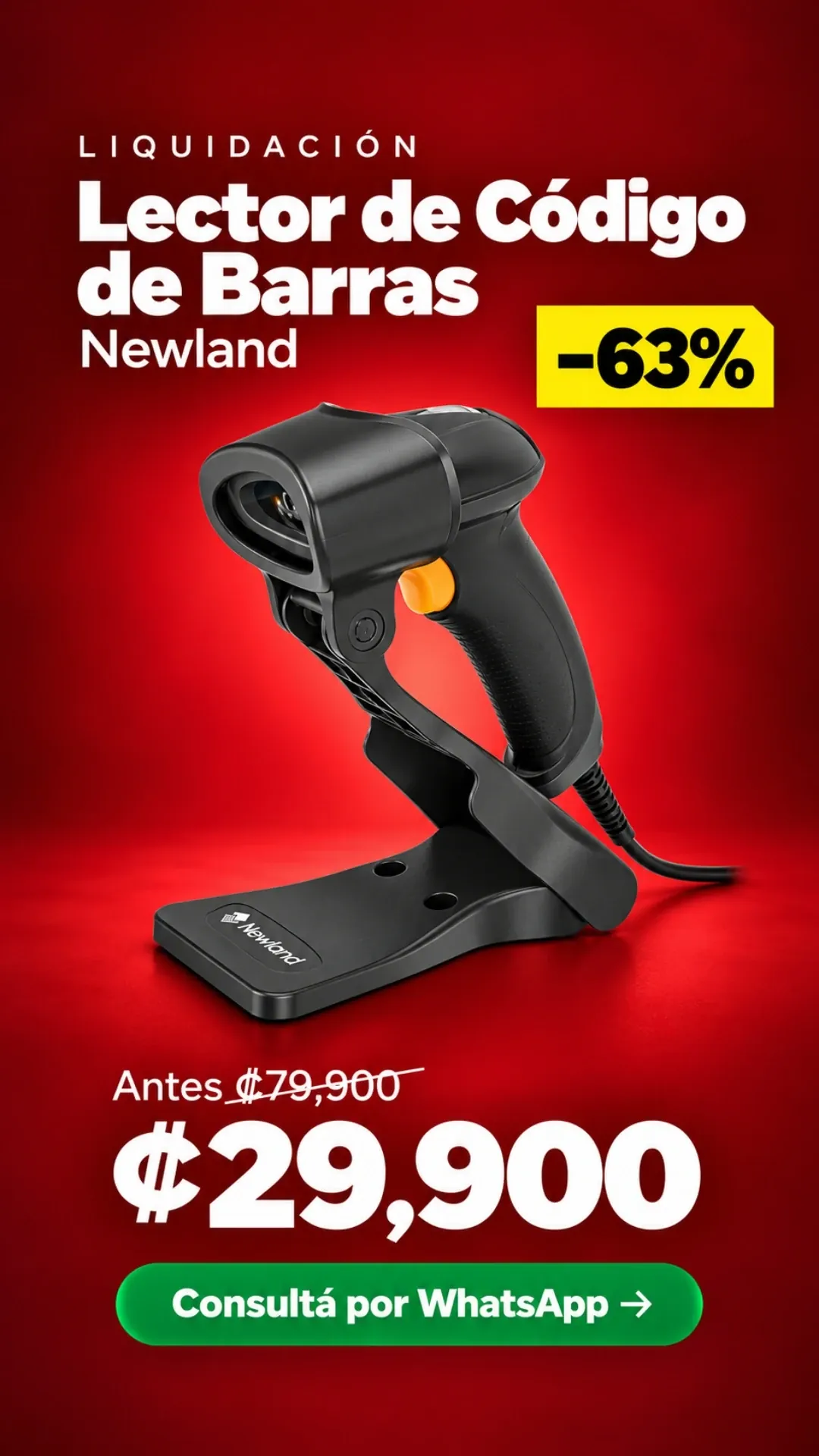 Lector de Código de Barras Newland ₡29,900