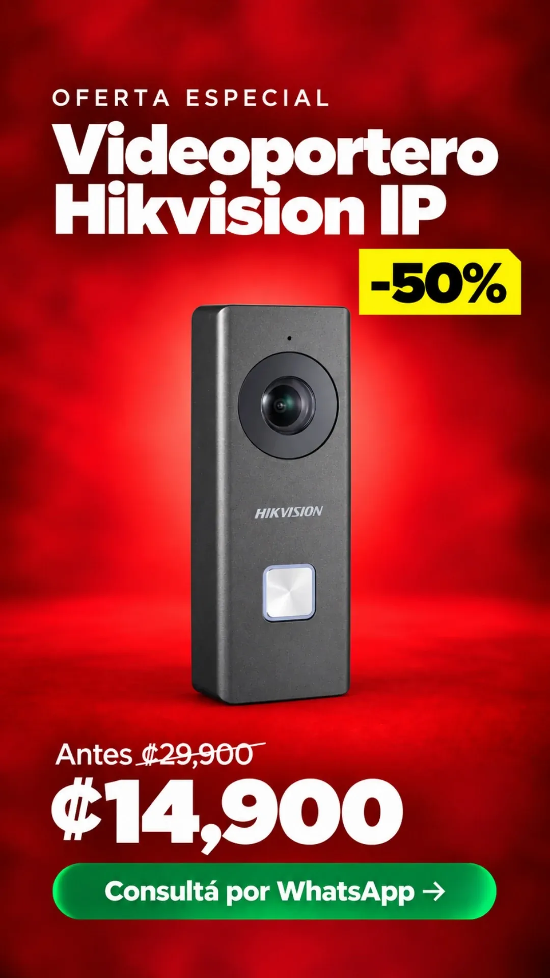 Videoportero Hikvision IP ₡14,900