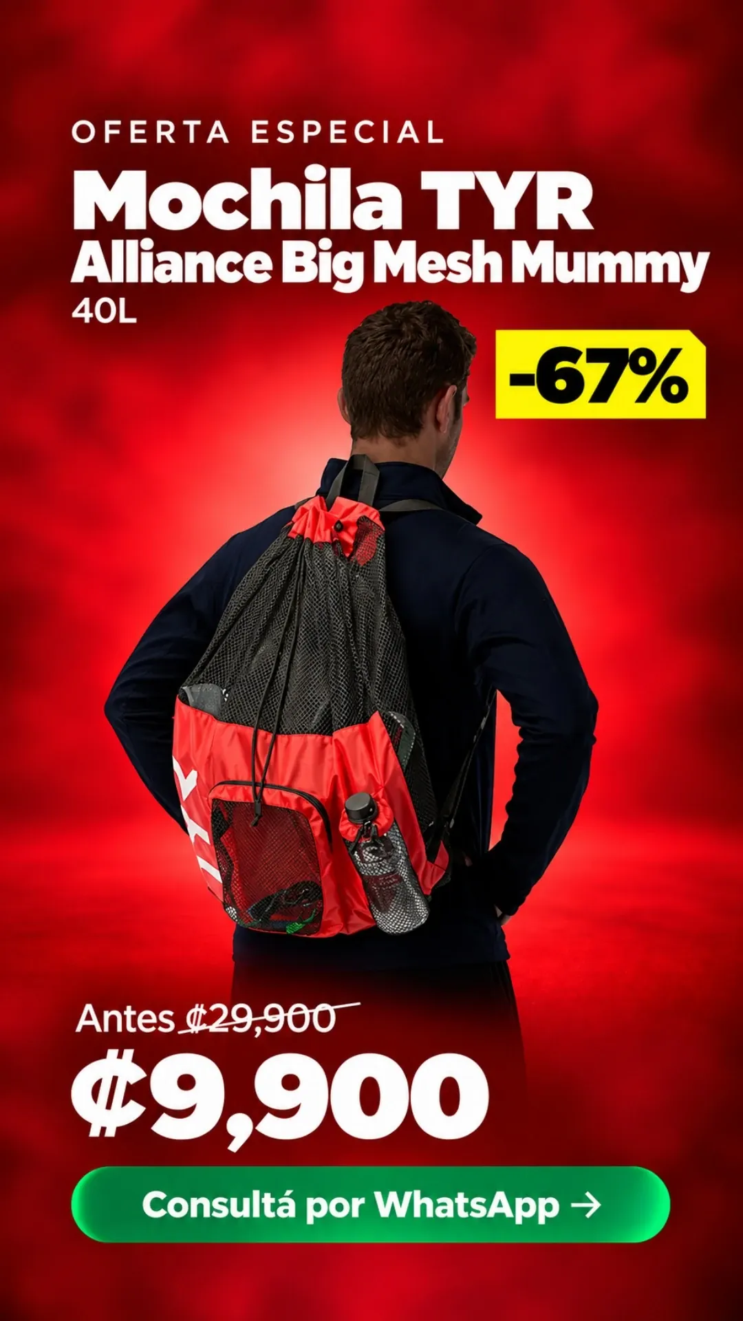 Mochila TYR Alliance Big Mesh Mummy 40L ₡9,900