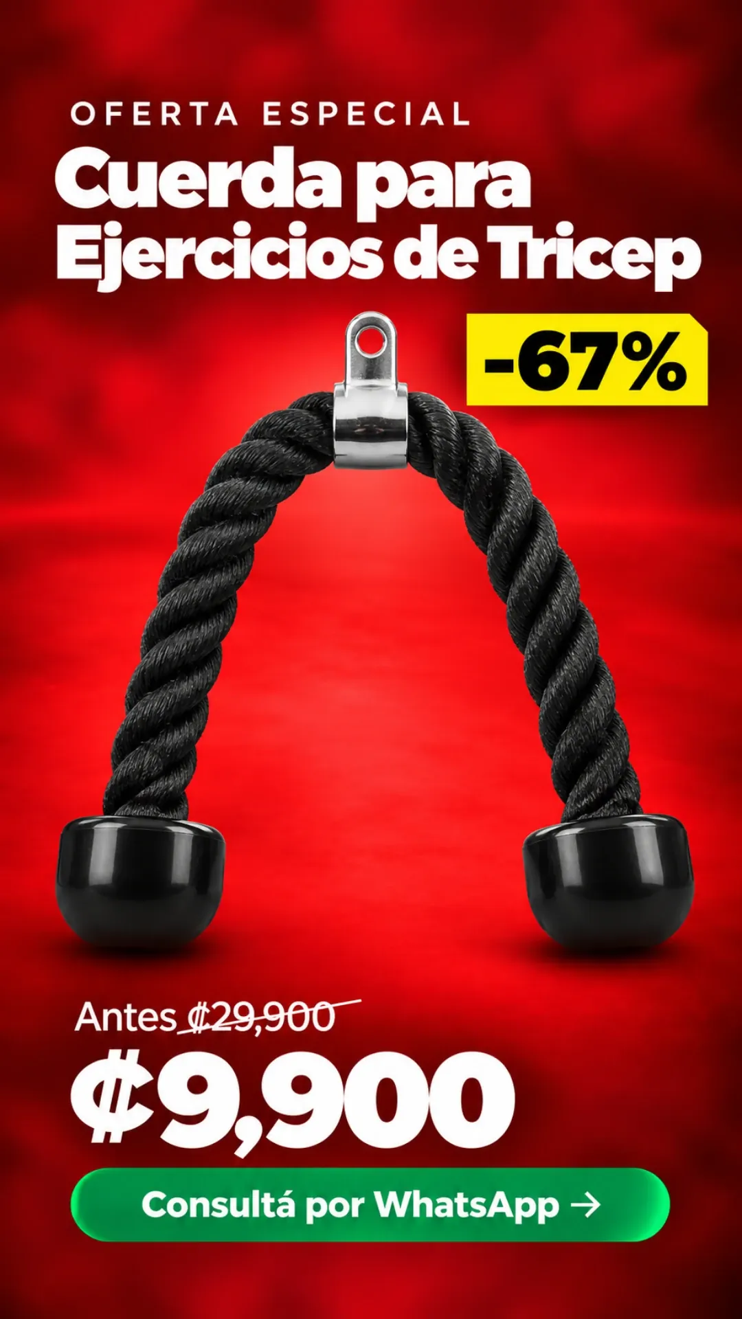 Cuerda para Ejercicios de Tricep ₡9,900